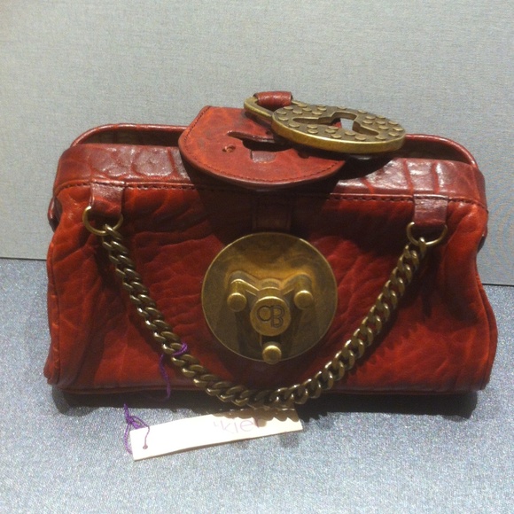 Botkier Handbags - VINTAGE  BOTKIER LEATHER AND BRASS BAG